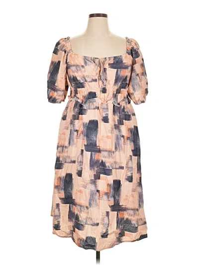 Pre-owned Universal Thread Casual Dress In Brown