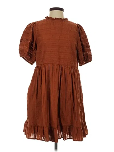 Pre-owned Universal Thread Casual Dress In Brown