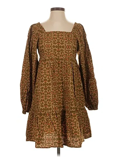 Pre-owned Universal Thread Casual Dress In Brown