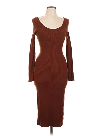 Pre-owned Universal Thread Casual Dress In Brown