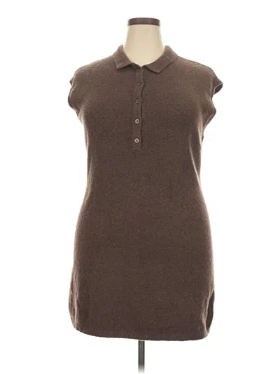 Pre-owned Universal Thread Casual Dress In Brown