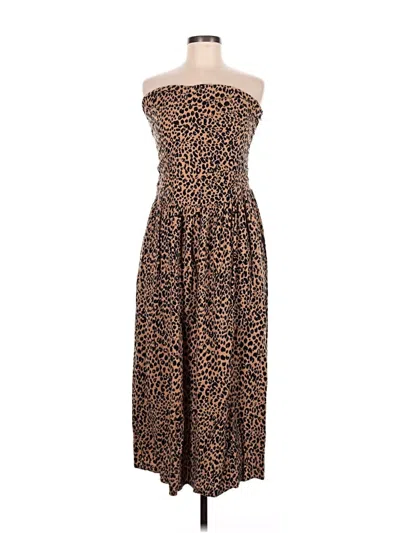 Pre-owned Universal Thread Casual Dress In Brown