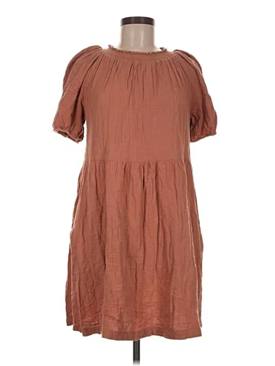 Pre-owned Universal Thread Casual Dress In Brown