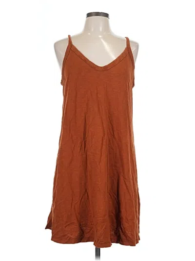 Pre-owned Universal Thread Casual Dress In Brown
