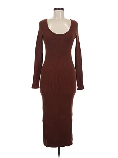 Pre-owned Universal Thread Casual Dress In Brown