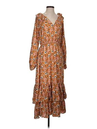 Pre-owned Universal Thread Casual Dress In Brown