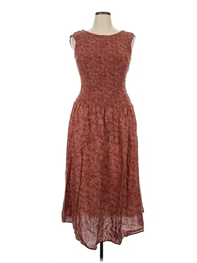 Pre-owned Universal Thread Casual Dress In Brown