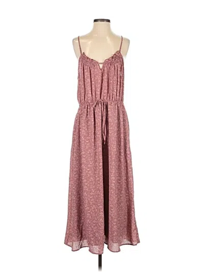 Pre-owned Universal Thread Casual Dress In Burgundy