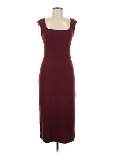 Pre-owned Universal Thread Casual Dress In Burgundy