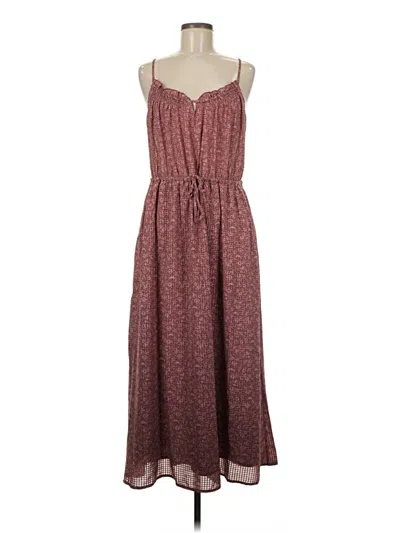 Pre-owned Universal Thread Casual Dress In Burgundy