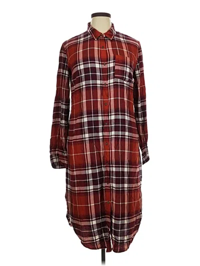 Pre-owned Universal Thread Casual Dress In Burgundy