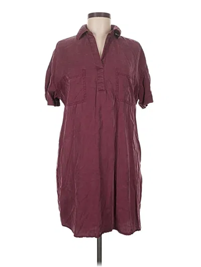 Pre-owned Universal Thread Casual Dress In Burgundy