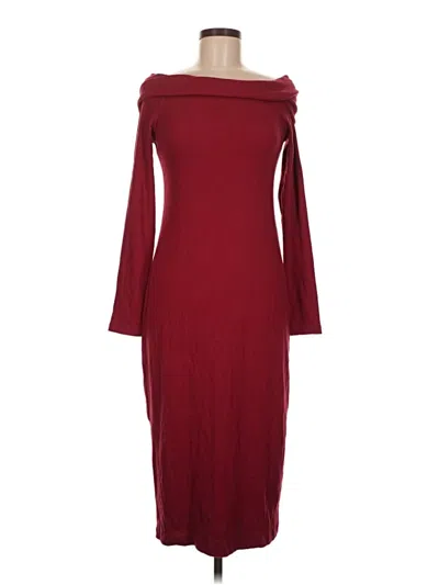 Pre-owned Universal Thread Casual Dress In Burgundy
