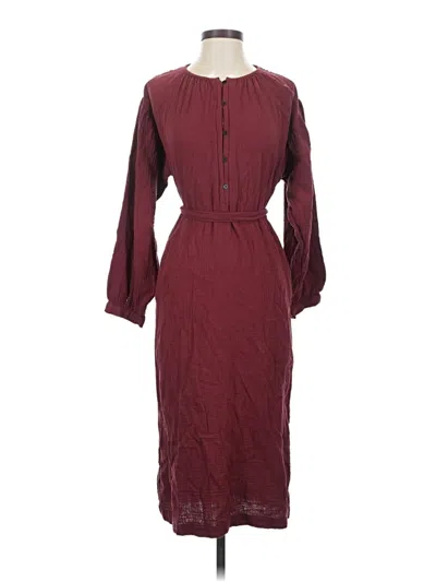Pre-owned Universal Thread Casual Dress In Burgundy