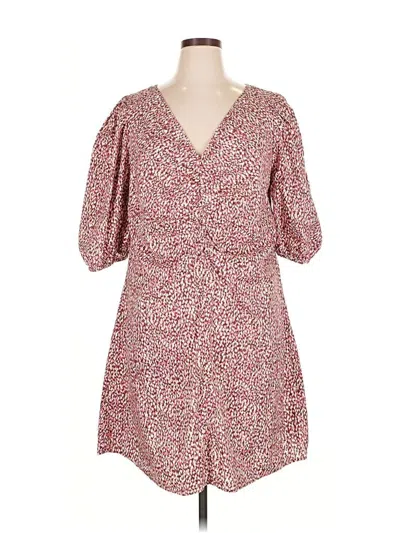 Pre-owned Universal Thread Casual Dress In Burgundy