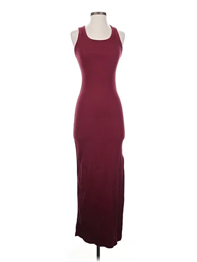 Pre-owned Universal Thread Casual Dress In Burgundy