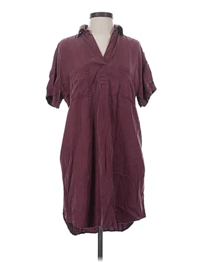 Pre-owned Universal Thread Casual Dress In Burgundy