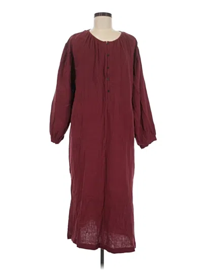 Pre-owned Universal Thread Casual Dress In Burgundy