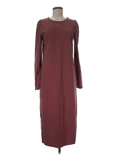 Pre-owned Universal Thread Casual Dress In Burgundy