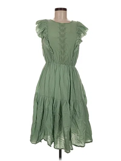 Pre-owned Universal Thread Casual Dress In Green