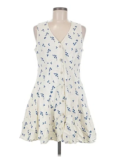 Pre-owned Universal Thread Casual Dress In Ivory
