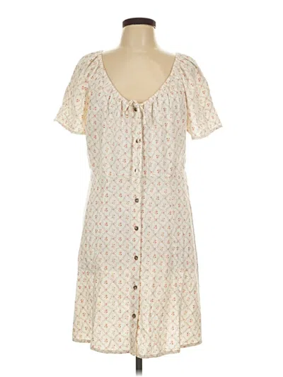 Pre-owned Universal Thread Casual Dress In Ivory