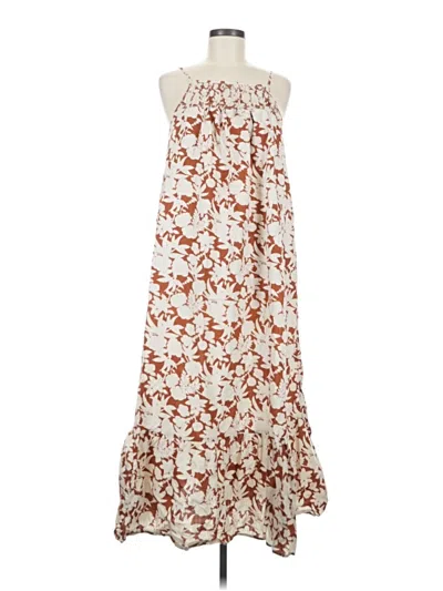 Pre-owned Universal Thread Casual Dress In Ivory