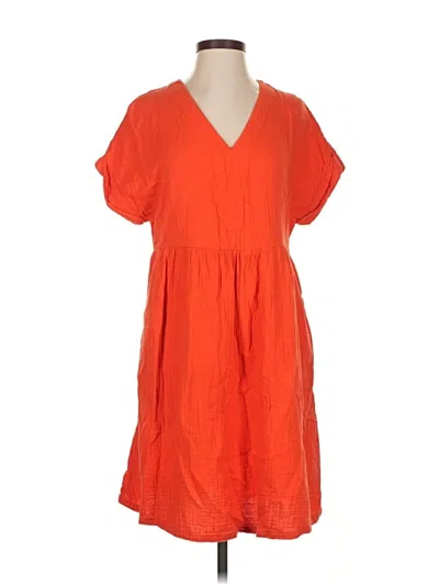 Pre-owned Universal Thread Casual Dress In Orange