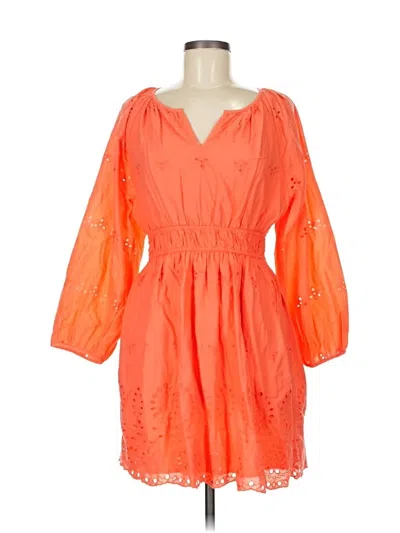 Pre-owned Universal Thread Casual Dress In Orange