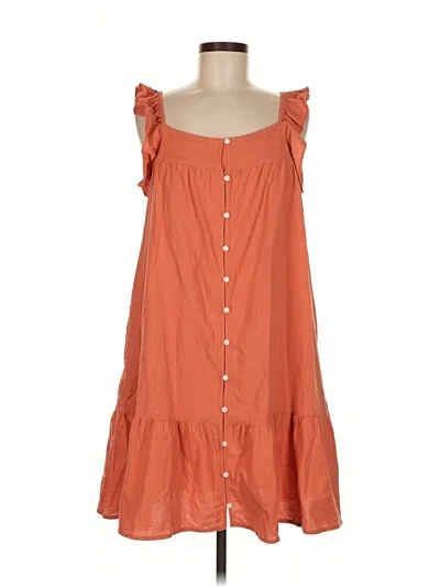 Pre-owned Universal Thread Casual Dress In Orange