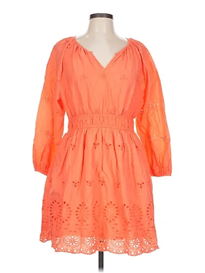 Pre-owned Universal Thread Casual Dress In Orange