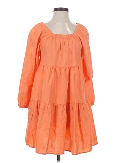 Pre-owned Universal Thread Casual Dress In Orange