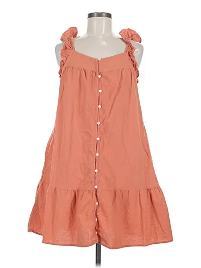 Pre-owned Universal Thread Casual Dress In Orange