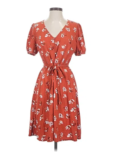 Pre-owned Universal Thread Casual Dress In Orange