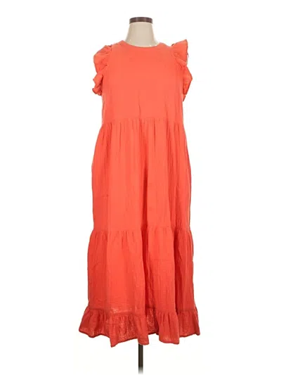 Pre-owned Universal Thread Casual Dress In Orange