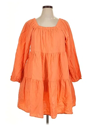 Pre-owned Universal Thread Casual Dress In Orange