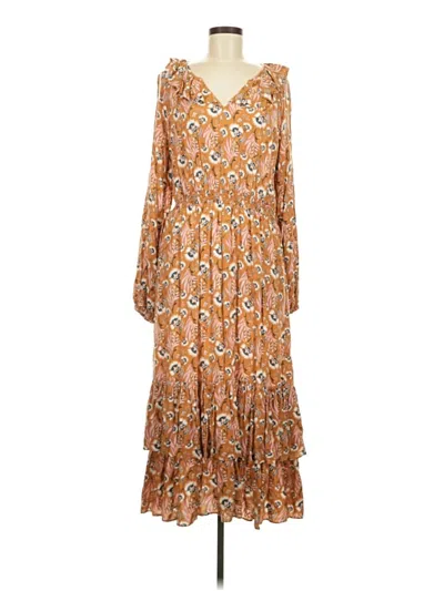 Pre-owned Universal Thread Casual Dress In Orange