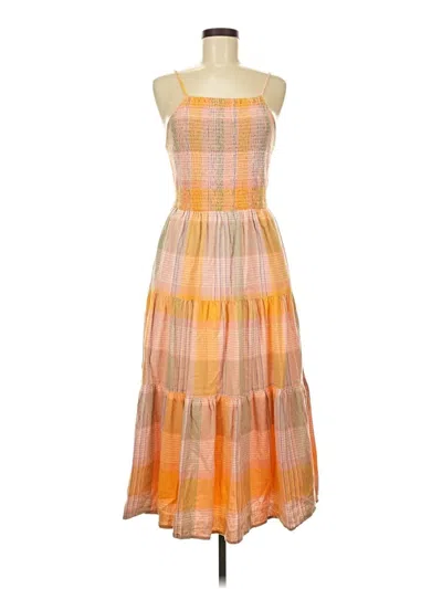 Pre-owned Universal Thread Casual Dress In Orange