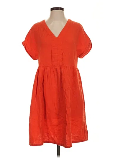Pre-owned Universal Thread Casual Dress In Orange