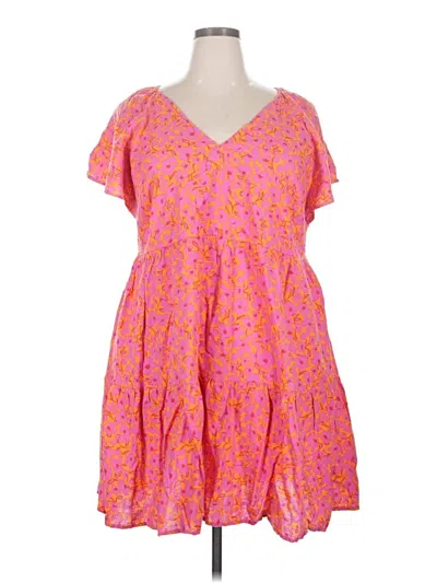 Pre-owned Universal Thread Casual Dress In Pink