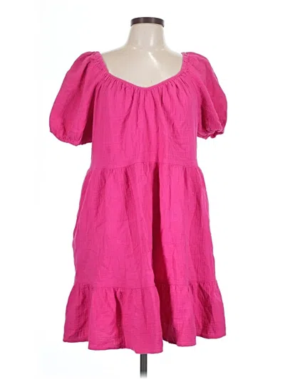 Pre-owned Universal Thread Casual Dress In Pink