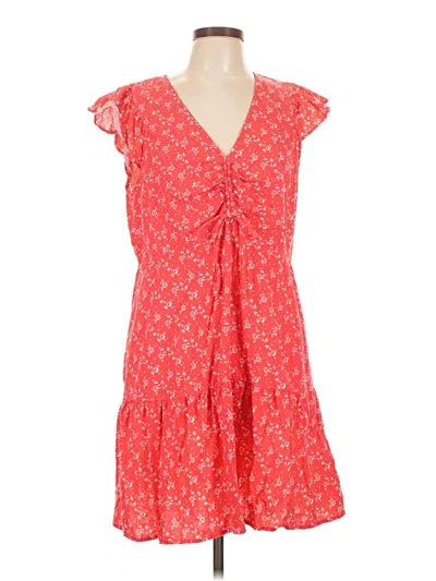 Pre-owned Universal Thread Casual Dress In Red