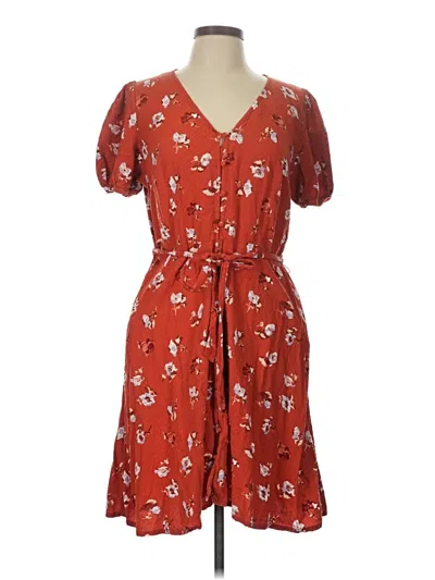 Pre-owned Universal Thread Casual Dress In Red
