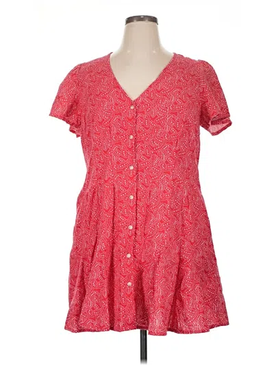 Pre-owned Universal Thread Casual Dress In Red