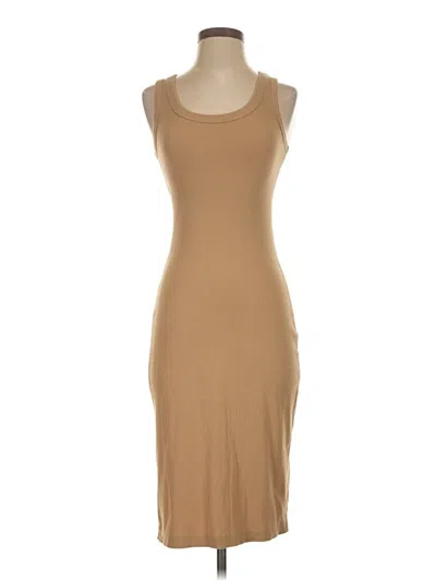 Pre-owned Universal Thread Casual Dress In Tan
