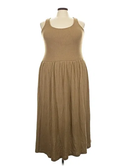 Pre-owned Universal Thread Casual Dress In Tan