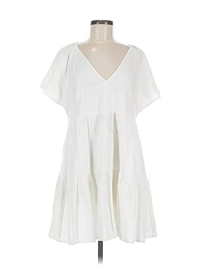 Pre-owned Universal Thread Casual Dress In White