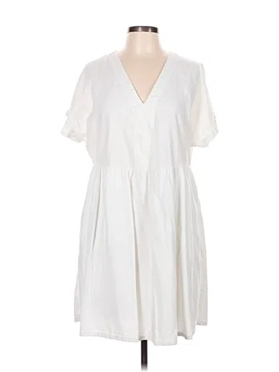Pre-owned Universal Thread Casual Dress In White