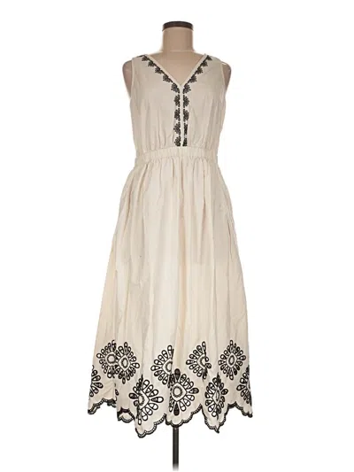 Pre-owned Universal Thread Casual Dress In White