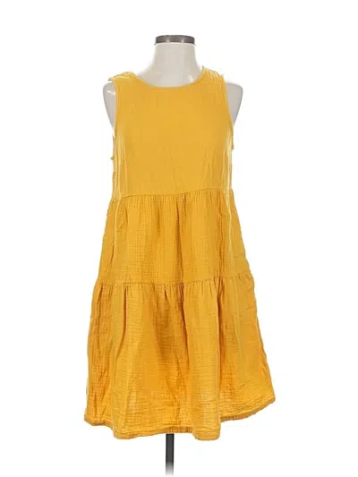 Pre-owned Universal Thread Casual Dress In Yellow